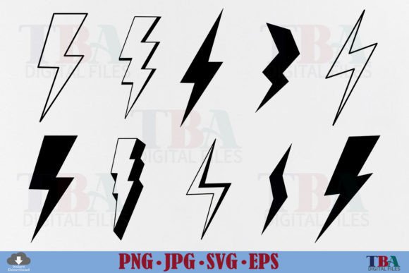 Download Lightning Bolt SVG Bundle, Thunder Flash - Flash Collection