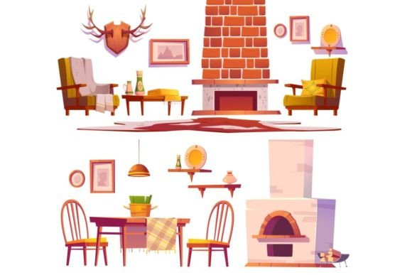 Download Living Room Objects Set - Living Collection